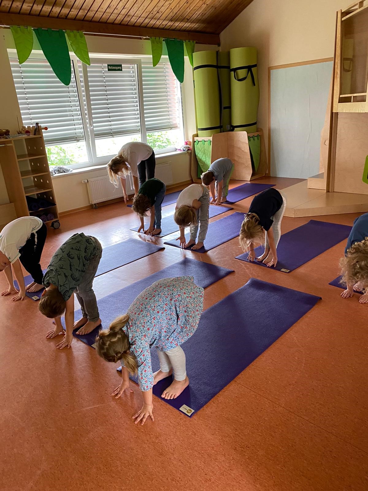 Yoga-Bewegung und Balance